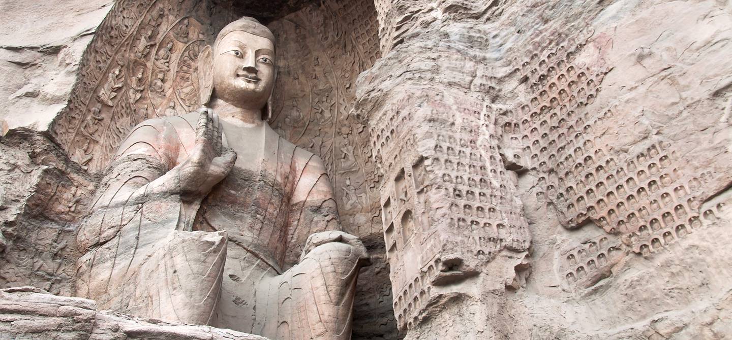Bouddha dans les Grottes de Yungang - Datong - Chine
